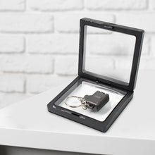 Suitcase Shape Nail Clipper Keychain With Key 3d Floating Frame Display Case (1 Set)