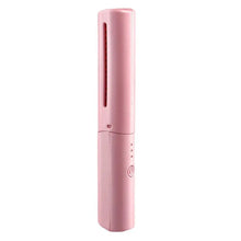 Rechargeable Mini Hair Straightener Travel Portable Usb Charging Cordless Hair Straightener Bursh Three Temperature Adjustments Flat Iron Comb (1 Pc)