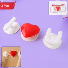 Adhesive Wall Hook Set For Kitchen Bathroom  Home (3pc)