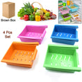 Adjustable Refrigerator Storage Organizer Drawers (4 Pc)