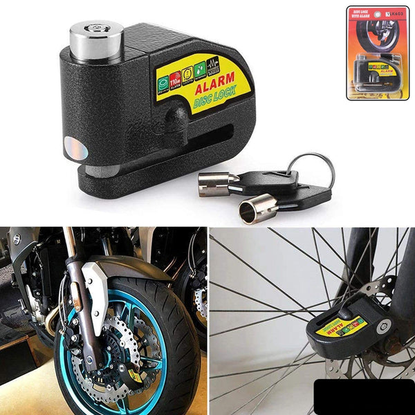 Alarm Disc Lock Motorbike Anti-theft Disc Brake Lock (1 Pc  With 2 Key)