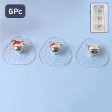 All-plastic Adhesive Wall Hooks - Strong No Damage Easy To Install (6 Pc Set)