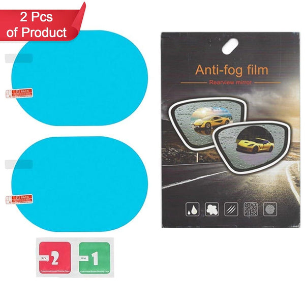Anti Fog Anti Scratch Interior Rearview Car Mirror Film Waterproof Hd Clear Protective Sticker Film For Safe Driving Car Mirrors Side Windows (2Pc)