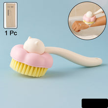Soft Bristle Bath Brush With Long Handle (1 Pc)