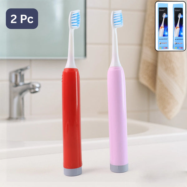Battery-operated Electric Toothbrush With Replaceable Head (2 Pcs)