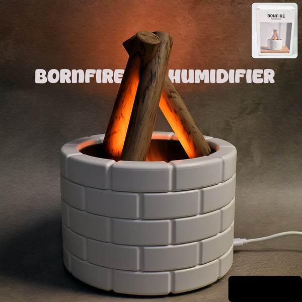 Bonfire Shaped Diffuser Essential Oil Diffuser Multi Function Flame Oil Diffuser (1 Pc)