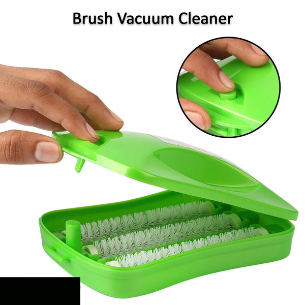 Plastic Handheld Carpet Roller Brush Cleaning With Dust Crumb Collector Wet And Dry Brush