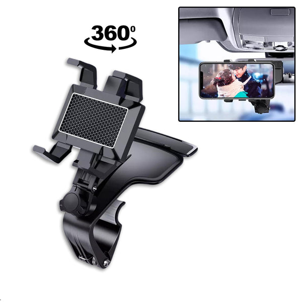 Car Mobile Phone Holder Mount Stand With 360 Degree. Stable One Hand Operational Compatible With Car Dashboard.