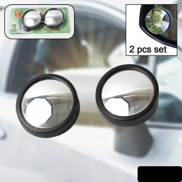 Car Blind Spot Side Mirror Round Hd Glass Blindspot Mirror Convex Rear View Mirrorcar Mirror Accessories Suitable To All Cars Frameless Design (2 Pcs Set)