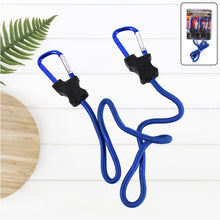Carabiner Bungee Cords With Hook Tie Downs Luggage Strap Carrying Bag Secure (1 Pc  Mix Color)