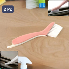 Multi-functional 2-in-1 Groove Cleaning Brush With Crevice Scraper (2 Pc)