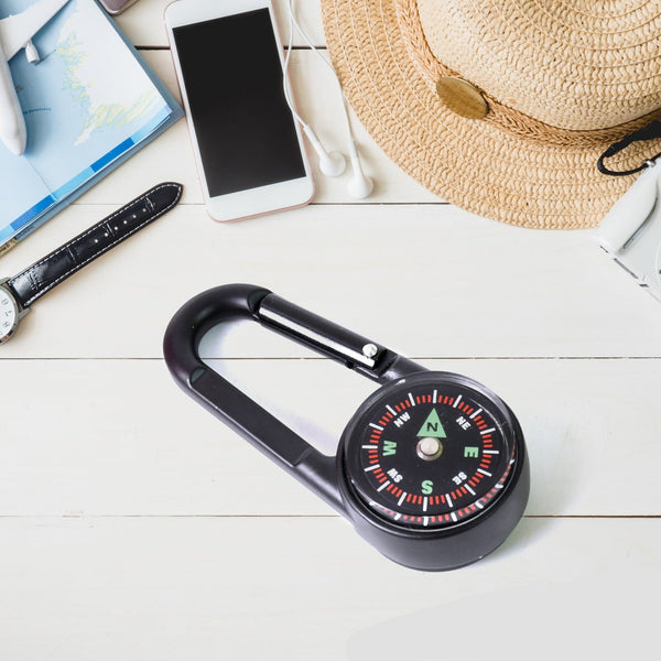 Clip Snap Hook Mini Compass (1 Pc, Mix Design)