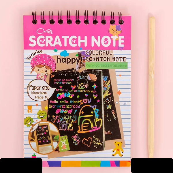 Crafts Rainbow Art Scratch Paper Book Sheets 10 Page ( Pack Of 1 )