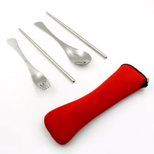 Picnic Dinner Spoon Fork Chopsticks Cutlery Tablewares Set  Traveling Spoon Set High Quality Cutlery Set (4 Pc  1 Set )