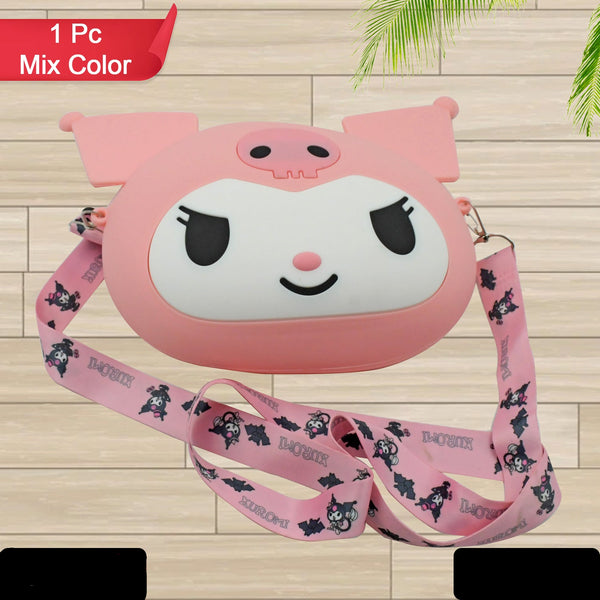 Cute Cartoon Girls Backpack Shoulder Bag Purse Portable Mini Silicone Handbag Girls Childrens Bagpurse For For Girls Women Gift Girls Bag Accessories (1 Pc Mix Color )