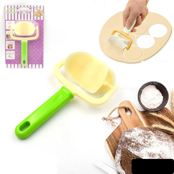 Plastic Round Roll Forming Cutter Cake Ball Tongs And Molds Puri Cutter Roller Machine For Baking Tools (1 Pc Mix Color)