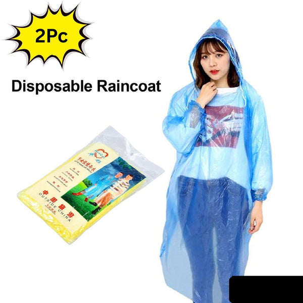 Disposable Easy To Carry Raincoat (2 Pc)