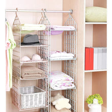 Multipurpose 5 Layer Folding Clothes Storage Racks closet For Students Wardrobe Shelves Socks Scarf T-shirt Exchanging Organizer Storage Holders  Racks