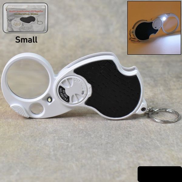 Double-magnification Led Magnifiers With Light (1 Pc Small)