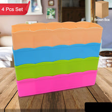 5-compartments Socks, Handkerchief, Underwear Storage Box Socks Drawer Closet Organizer Storage Boxes (Pack Of 4)