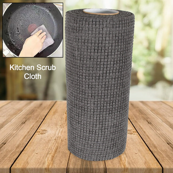 Durable Kitchen Scrub Cloth Microfiber Cleaning Cloth Roll Kitchen Wear-resistant Cloth 2022cm Multipurpose Cleaning Cloths For Kitchen (1pc)