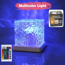 Dynamic Rotating Water Ripple Night Lamp With Remote