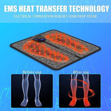 Ems Foot Massager Electric Feet Massager Deep Kneading Circulation Foot Booster For Feet And Legs Muscle Stimulator Folding Portable Electric Massage Machine