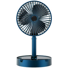 Telescopic Electric Desktop Fan Height Adjustable Foldable  Portable For Travel carry Silent Table Top Personal Fan For Bedside Office Table (Battery Not Include)