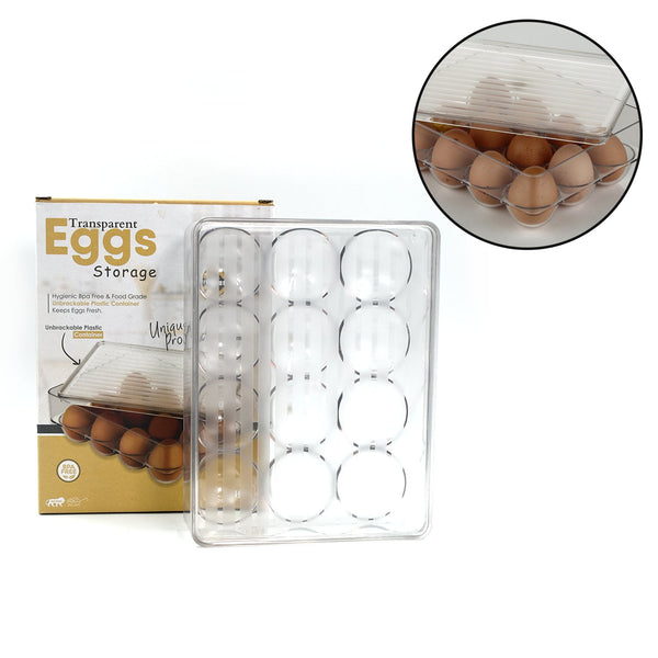 12 Cavity Egg Storage Box For Holding And Placing Eggs Easily And Firmly.