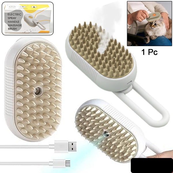 Electric Spray Handle Massage Brush Hair Removal Brush Steam (1 Pc)