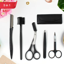 Eyebrow Kit 5 In 1 Tweezers For Eyebrows (1 Set)