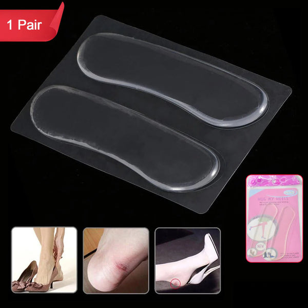 Fabric Sticky Shoe Back Heel Insoles Protector Liner