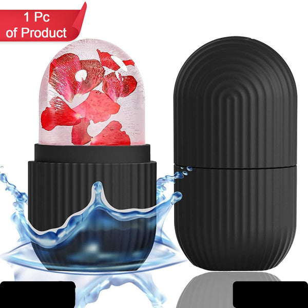 Face Ice Roller Ice Roller For Face  Ice Roller For Face Massager Face Ice Treatment Reduce Face Swelling And Under Eye Puffiness (Black)