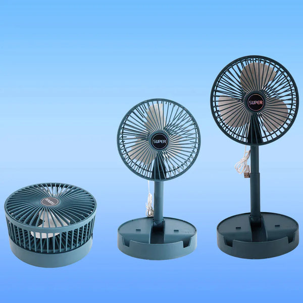 Sensor Foldable Mini Desk Fan With Adjustable Height And Angle (1 Pc)