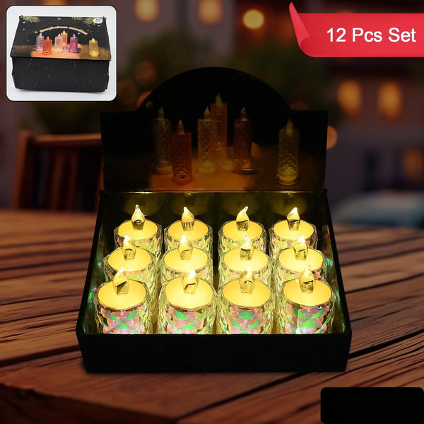 Festive Lighting For Any Occasion 12 Pack Led Tealight Candles