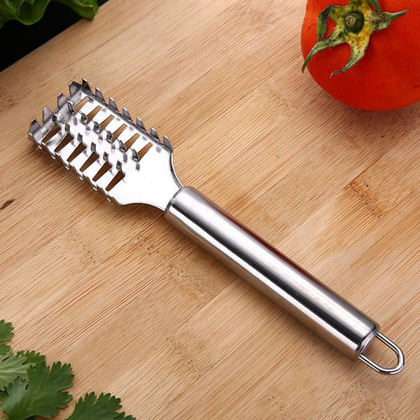 Fish Scale Remover Scraper Stainless Steel Fish Cutting Tools Sawtooth Easily Remove Fish Scales-cleaning Brush Scraper Kitchen Tool-