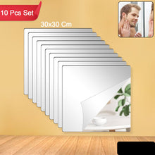 Flexible Acrylic Mirror Set (30x30 Cm  10 Pcs Set)