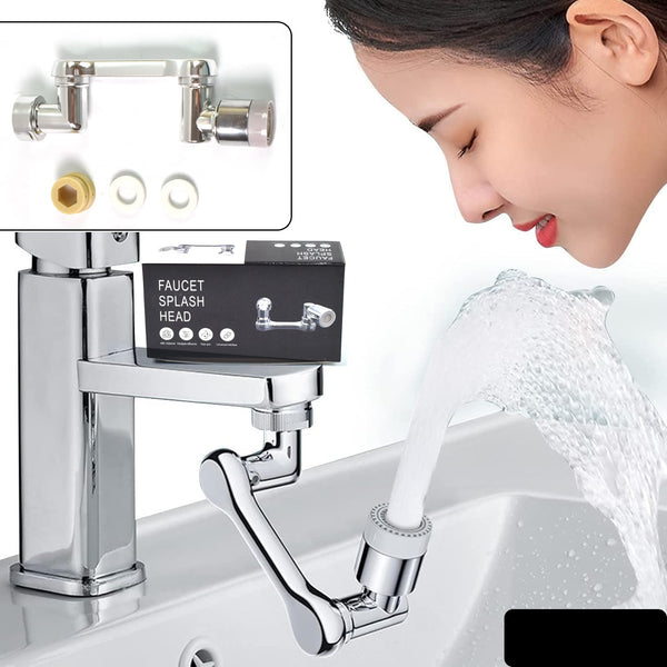 Flexible Faucet Splash Head Extender Aerator Universal Splash Filter Faucet Sprayer (1 Set)