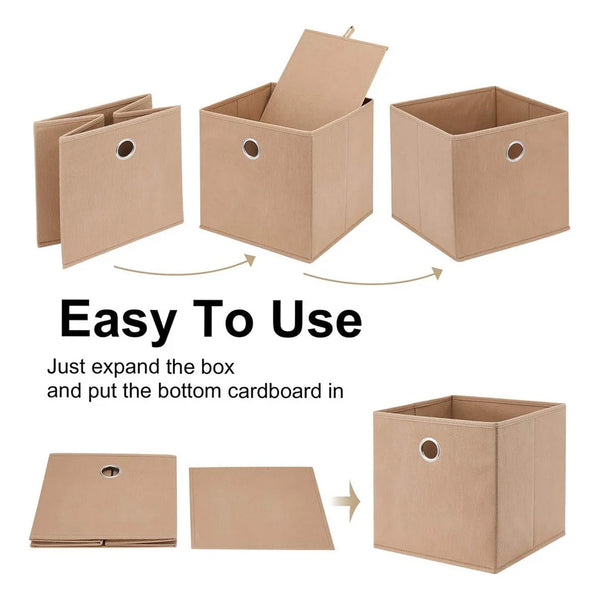Foldable Square Storage Box (20x20 Cm  1 Pc)