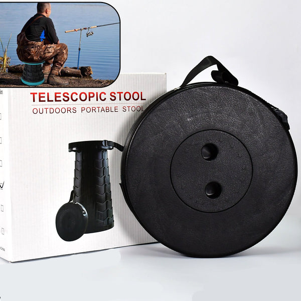Foldable Retractable Height Adjusting Stool Space Saving Telescopic Stool For Fishing Hiking Stool For Adults And Kids