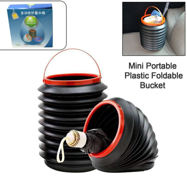 Foldable Storage Bucket  Water Container, Dustbin Multiuse Bucket For Home Car Kitchen Use Bucket