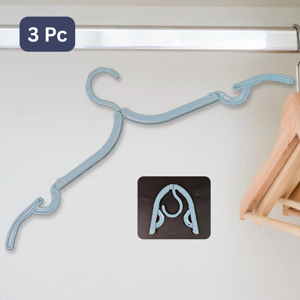 Travel Hangers Portable Folding Clothes Hangers (3 Pc)