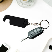 2 In 1 Plastic Keychain With Mobile Stand  Phone Holder (3 Pc  Multicolor)