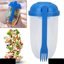 Fruit And Vegetable Salad Cups Easy Clean Salad Mixing Cup For Business People For Business Travel (1pc)