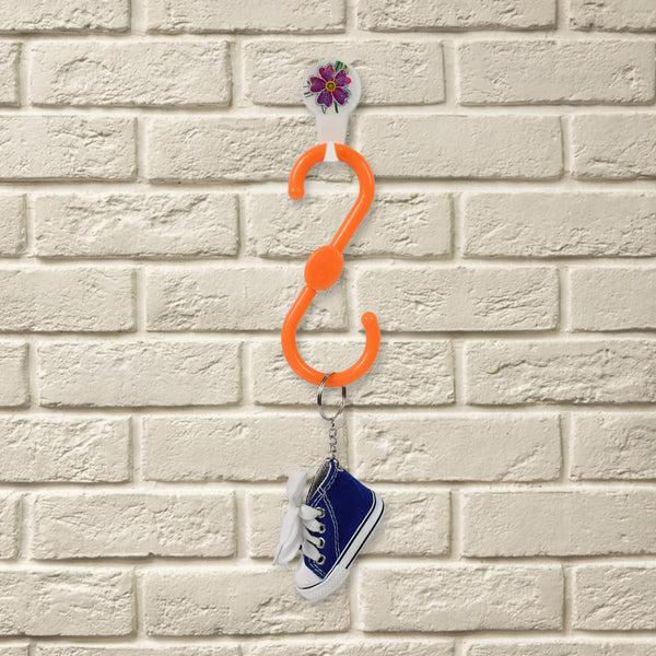 S Shape Plastic Hooks Hanger For Hanging Cloth (6 Pcs Set)