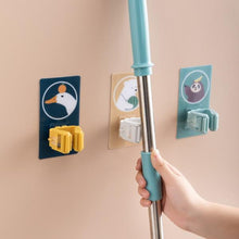 Magic Sticker Series Self Adhesive Mop And Broom Holder (3 Pc)