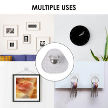 All-plastic Adhesive Wall Hooks - Strong No Damage Easy To Install (6 Pc Set)