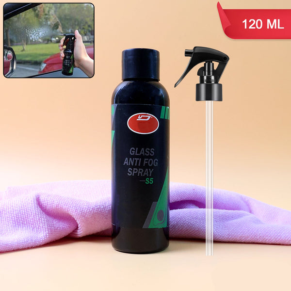 Glass anti fog spray for car mirrors