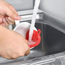 Silicone Dish Scrubber Sponge Mildew Free Non Stick Heat Resistant (2Pc)