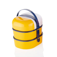 Lunch Box Capsule Shape Strap-on Lunch Box With Water Bottle And Handle